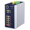PLANET IGS-10020HPT-U Industrial 8-port 10/100/1000T 802.3at PoE + 2-port 1G/2.5G SFP Managed Switch